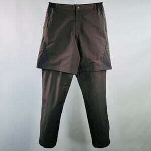 HELIOT EMIL x PUMA Size M Black Nylon Layered Zip Fly Casual Pants